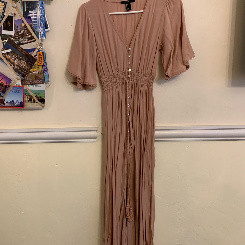 Forever 21 long button down dress
